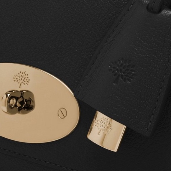 Mulberry 'Lily' Medium Black Glossy Goat Leather Bag - MSRP $1545 - BNWT - Picture 4 of 8